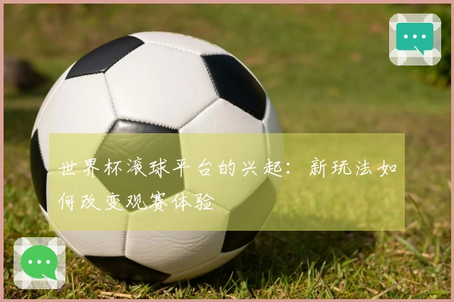世界杯滚球平台的兴起:新玩法如何改变观赛体验